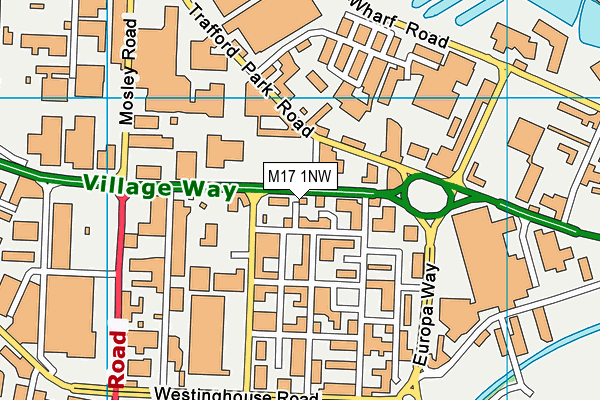 M17 1NW map - OS VectorMap District (Ordnance Survey) M17 1NW map - OS VectorMap District (Ordnance Survey)