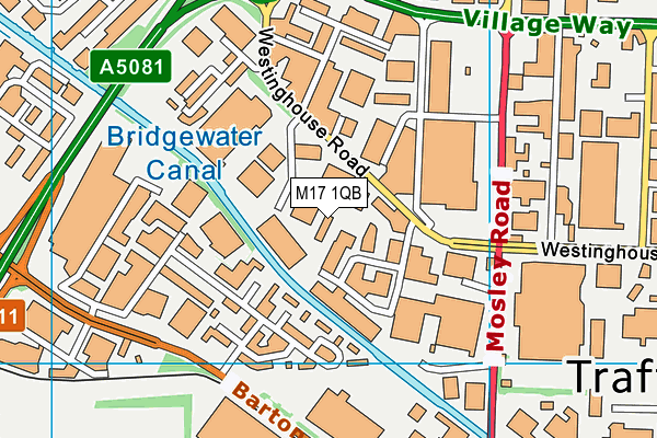 M17 1QB map - OS VectorMap District (Ordnance Survey) M17 1QB map - OS VectorMap District (Ordnance Survey)