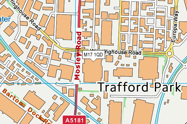 M17 1QD map - OS VectorMap District (Ordnance Survey) M17 1QD map - OS VectorMap District (Ordnance Survey)
