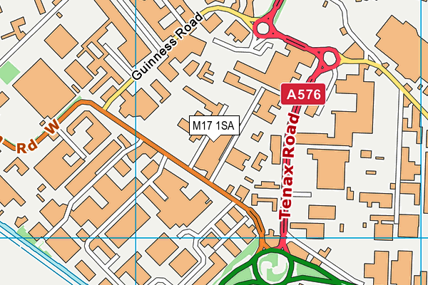 M17 1SA map - OS VectorMap District (Ordnance Survey) M17 1SA map - OS VectorMap District (Ordnance Survey)