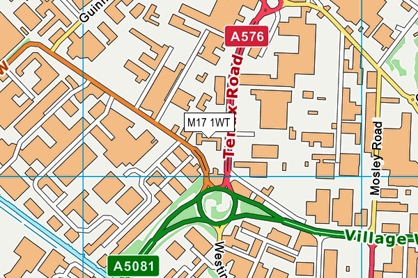 M17 1WT map - OS VectorMap District (Ordnance Survey) M17 1WT map - OS VectorMap District (Ordnance Survey)