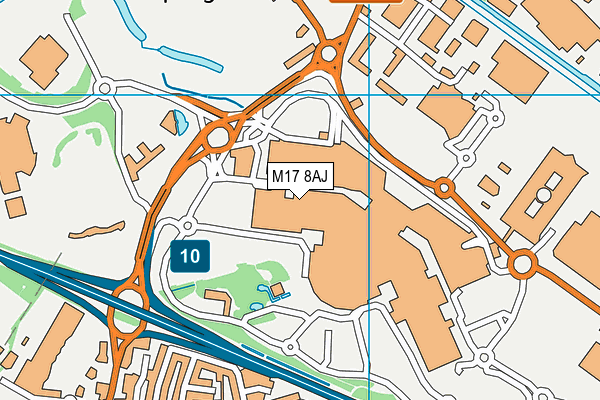 M17 8AJ map - OS VectorMap District (Ordnance Survey) M17 8AJ map - OS VectorMap District (Ordnance Survey)