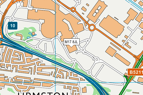 M17 8JL map - OS VectorMap District (Ordnance Survey) M17 8JL map - OS VectorMap District (Ordnance Survey)