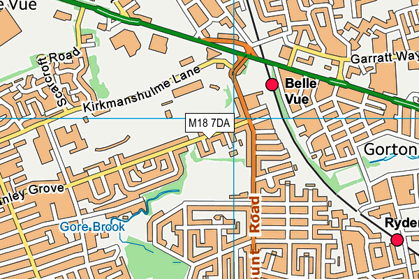 M18 7DA map - OS VectorMap District (Ordnance Survey) M18 7DA map - OS VectorMap District (Ordnance Survey)