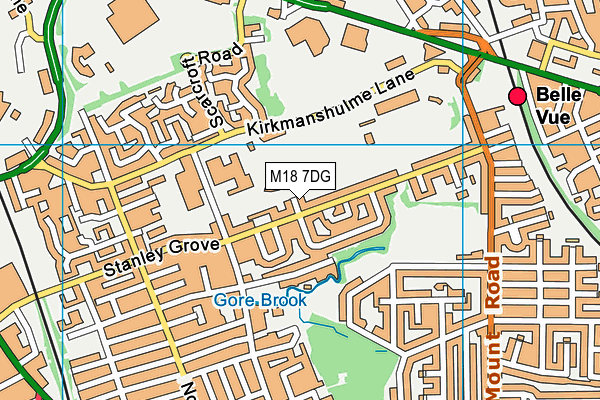 M18 7DG map - OS VectorMap District (Ordnance Survey) M18 7DG map - OS VectorMap District (Ordnance Survey)