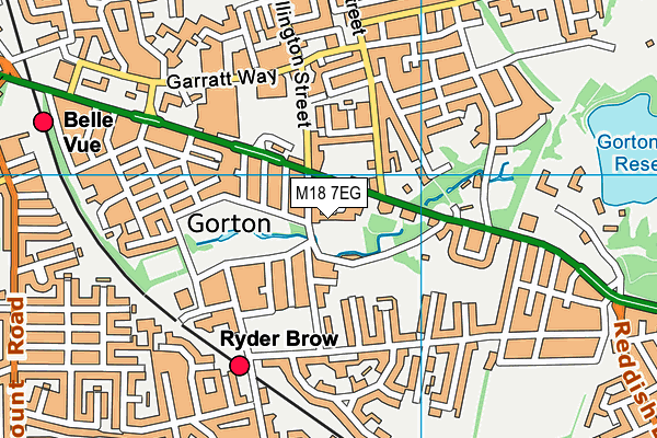 M18 7EG map - OS VectorMap District (Ordnance Survey) M18 7EG map - OS VectorMap District (Ordnance Survey)