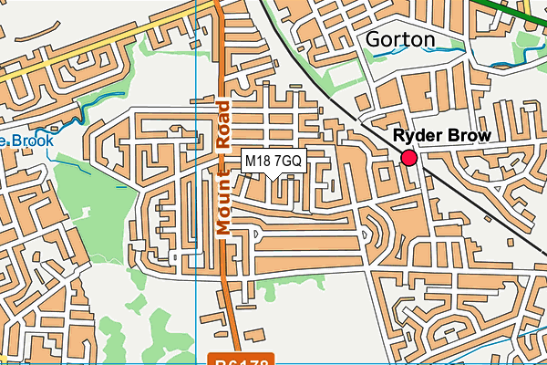 M18 7GQ map - OS VectorMap District (Ordnance Survey) M18 7GQ map - OS VectorMap District (Ordnance Survey)