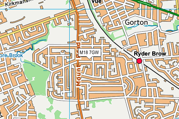 M18 7GW map - OS VectorMap District (Ordnance Survey) M18 7GW map - OS VectorMap District (Ordnance Survey)