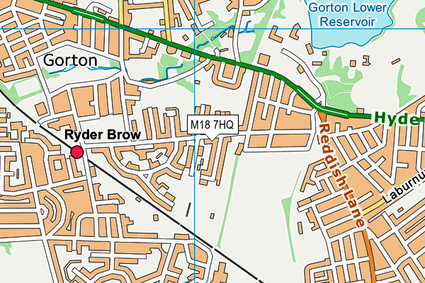 M18 7HQ map - OS VectorMap District (Ordnance Survey) M18 7HQ map - OS VectorMap District (Ordnance Survey)