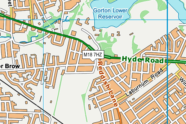 M18 7HZ map - OS VectorMap District (Ordnance Survey) M18 7HZ map - OS VectorMap District (Ordnance Survey)