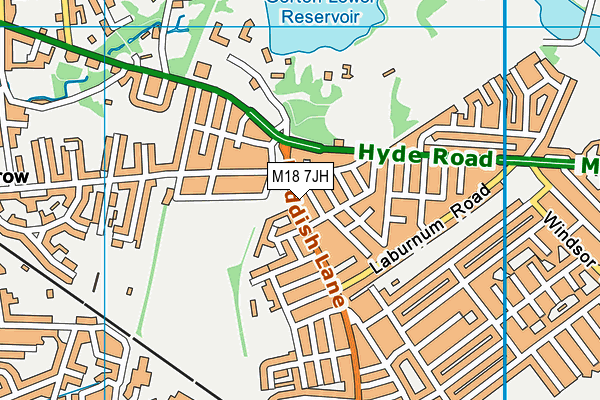 M18 7JH map - OS VectorMap District (Ordnance Survey) M18 7JH map - OS VectorMap District (Ordnance Survey)