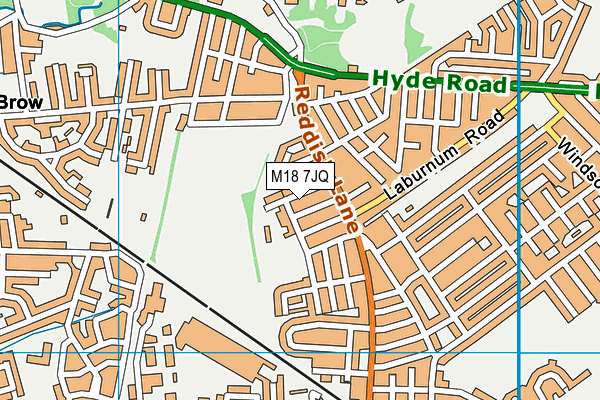 M18 7JQ map - OS VectorMap District (Ordnance Survey) M18 7JQ map - OS VectorMap District (Ordnance Survey)