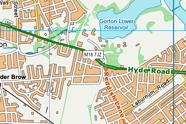M18 7JZ map - OS VectorMap District (Ordnance Survey) M18 7JZ map - OS VectorMap District (Ordnance Survey)