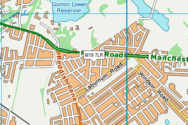 M18 7LR map - OS VectorMap District (Ordnance Survey) M18 7LR map - OS VectorMap District (Ordnance Survey)