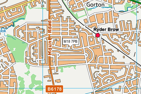 M18 7PB map - OS VectorMap District (Ordnance Survey) M18 7PB map - OS VectorMap District (Ordnance Survey)