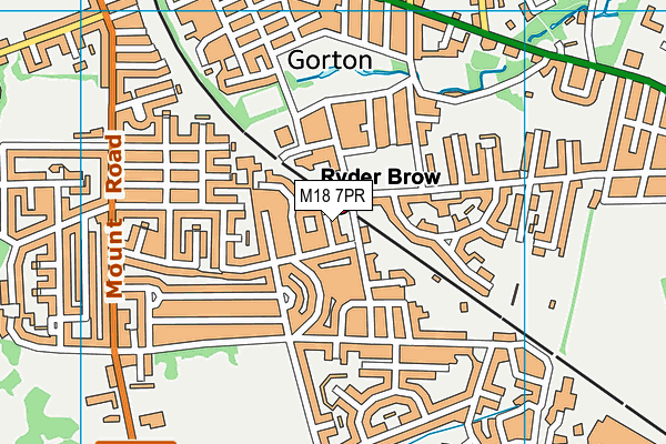 M18 7PR map - OS VectorMap District (Ordnance Survey)