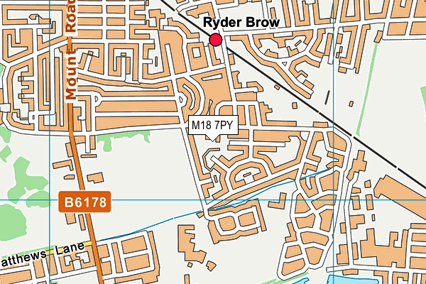 M18 7PY map - OS VectorMap District (Ordnance Survey) M18 7PY map - OS VectorMap District (Ordnance Survey)