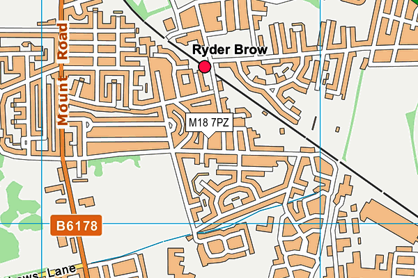 M18 7PZ map - OS VectorMap District (Ordnance Survey) M18 7PZ map - OS VectorMap District (Ordnance Survey)