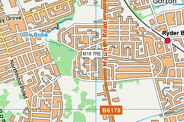 M18 7RE map - OS VectorMap District (Ordnance Survey) M18 7RE map - OS VectorMap District (Ordnance Survey)