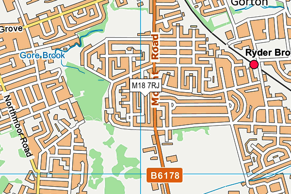 M18 7RJ map - OS VectorMap District (Ordnance Survey) M18 7RJ map - OS VectorMap District (Ordnance Survey)