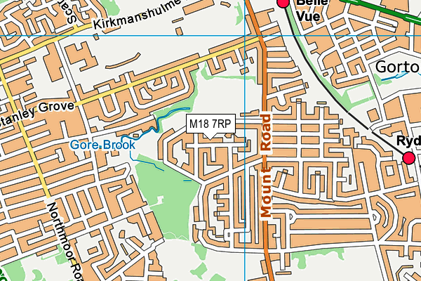 M18 7RP map - OS VectorMap District (Ordnance Survey) M18 7RP map - OS VectorMap District (Ordnance Survey)