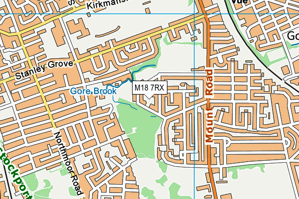 M18 7RX map - OS VectorMap District (Ordnance Survey) M18 7RX map - OS VectorMap District (Ordnance Survey)