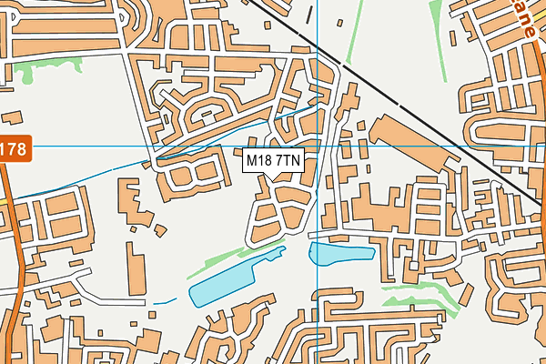 M18 7TN map - OS VectorMap District (Ordnance Survey) M18 7TN map - OS VectorMap District (Ordnance Survey)