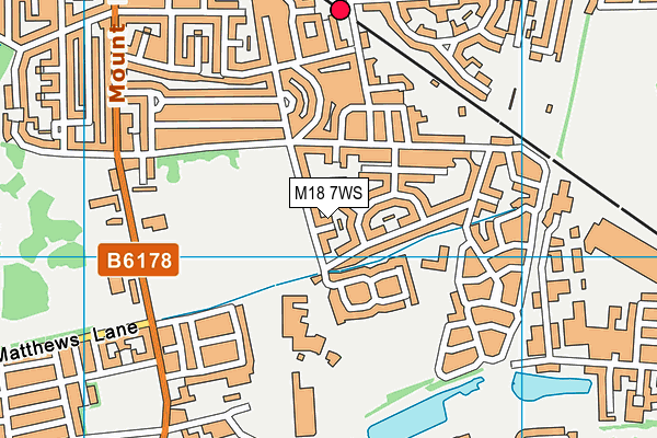 M18 7WS map - OS VectorMap District (Ordnance Survey) M18 7WS map - OS VectorMap District (Ordnance Survey)