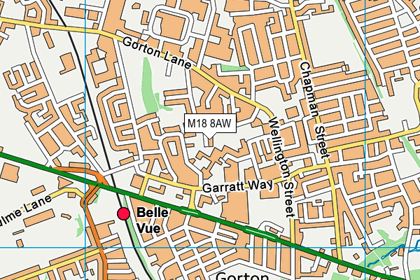 M18 8AW map - OS VectorMap District (Ordnance Survey) M18 8AW map - OS VectorMap District (Ordnance Survey)