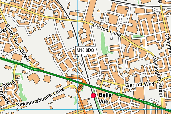 M18 8DQ map - OS VectorMap District (Ordnance Survey) M18 8DQ map - OS VectorMap District (Ordnance Survey)