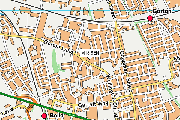 M18 8EN map - OS VectorMap District (Ordnance Survey) M18 8EN map - OS VectorMap District (Ordnance Survey)