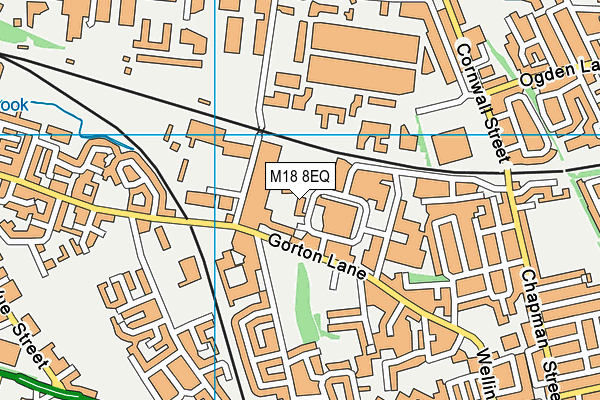 M18 8EQ map - OS VectorMap District (Ordnance Survey)