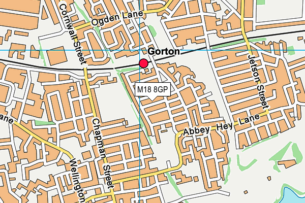 M18 8GP map - OS VectorMap District (Ordnance Survey) M18 8GP map - OS VectorMap District (Ordnance Survey)