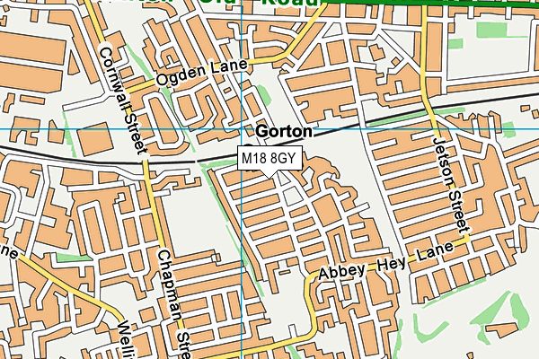 M18 8GY map - OS VectorMap District (Ordnance Survey) M18 8GY map - OS VectorMap District (Ordnance Survey)