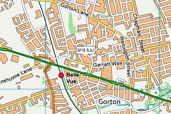 M18 8JU map - OS VectorMap District (Ordnance Survey) M18 8JU map - OS VectorMap District (Ordnance Survey)