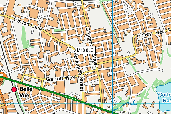 M18 8LQ map - OS VectorMap District (Ordnance Survey) M18 8LQ map - OS VectorMap District (Ordnance Survey)