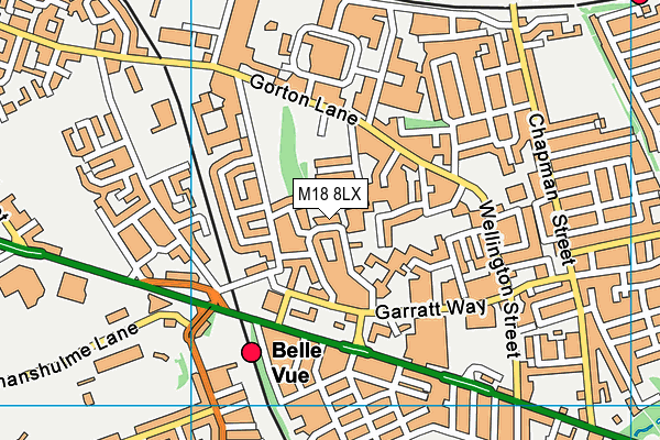 M18 8LX map - OS VectorMap District (Ordnance Survey) M18 8LX map - OS VectorMap District (Ordnance Survey)