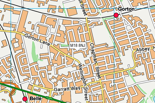 M18 8NJ map - OS VectorMap District (Ordnance Survey) M18 8NJ map - OS VectorMap District (Ordnance Survey)
