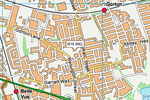 M18 8NQ map - OS VectorMap District (Ordnance Survey) M18 8NQ map - OS VectorMap District (Ordnance Survey)