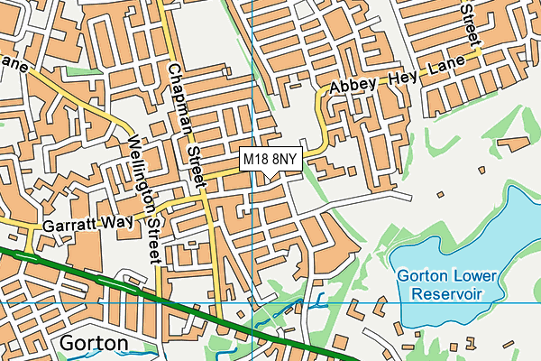 M18 8NY map - OS VectorMap District (Ordnance Survey) M18 8NY map - OS VectorMap District (Ordnance Survey)