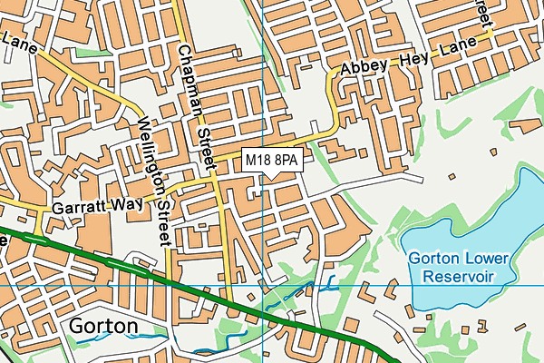 M18 8PA map - OS VectorMap District (Ordnance Survey) M18 8PA map - OS VectorMap District (Ordnance Survey)