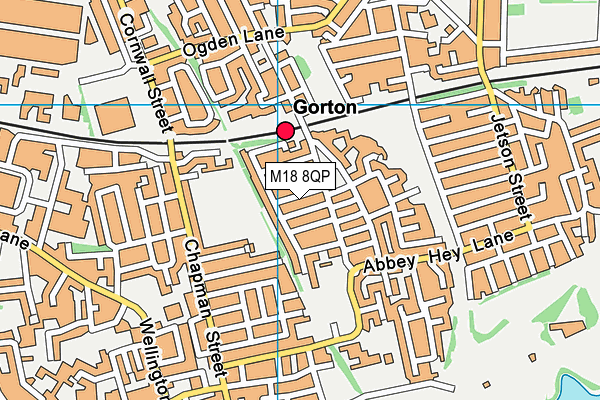 M18 8QP map - OS VectorMap District (Ordnance Survey) M18 8QP map - OS VectorMap District (Ordnance Survey)