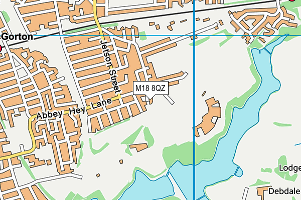 M18 8QZ map - OS VectorMap District (Ordnance Survey) M18 8QZ map - OS VectorMap District (Ordnance Survey)