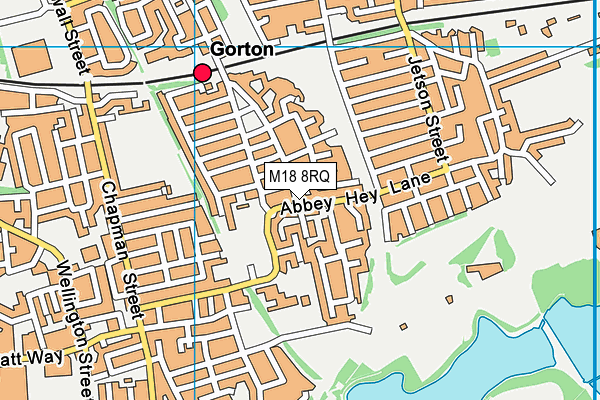 M18 8RQ map - OS VectorMap District (Ordnance Survey) M18 8RQ map - OS VectorMap District (Ordnance Survey)