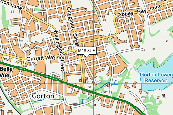 M18 8UF map - OS VectorMap District (Ordnance Survey) M18 8UF map - OS VectorMap District (Ordnance Survey)