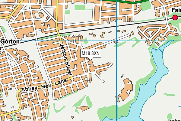 M18 8XN map - OS VectorMap District (Ordnance Survey) M18 8XN map - OS VectorMap District (Ordnance Survey)
