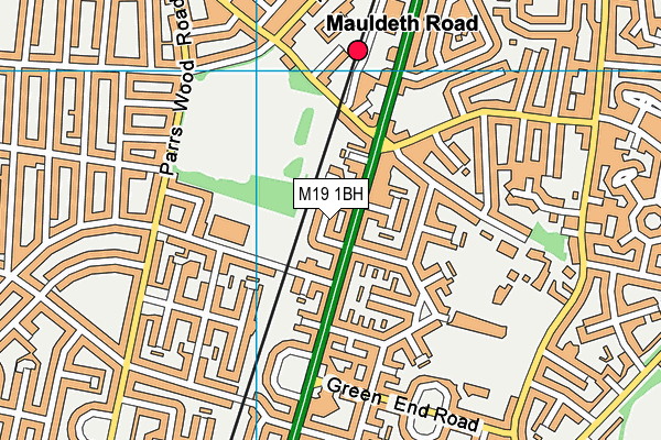 M19 1BH map - OS VectorMap District (Ordnance Survey) M19 1BH map - OS VectorMap District (Ordnance Survey)