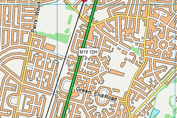 M19 1DH map - OS VectorMap District (Ordnance Survey) M19 1DH map - OS VectorMap District (Ordnance Survey)