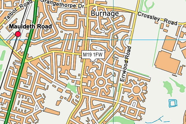 M19 1FW map - OS VectorMap District (Ordnance Survey) M19 1FW map - OS VectorMap District (Ordnance Survey)