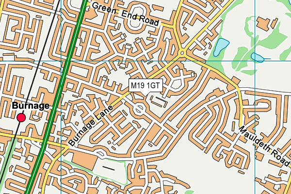 M19 1GT map - OS VectorMap District (Ordnance Survey) M19 1GT map - OS VectorMap District (Ordnance Survey)